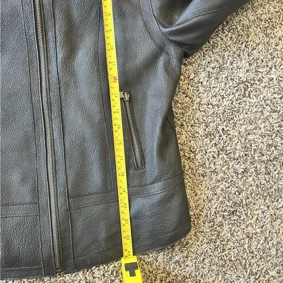 Calvin Klein Leather Moto Jacket Small - Picture 9 of 12